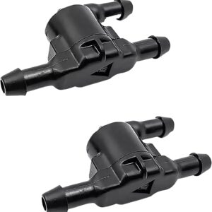 2PCS Windshield Washer Check Valve Replacement for Toyota, Scion, Lexus, Automotive Accessories Spray Jet Kit for Front Windshield Wiper Washer Nozzles, Replaces 85321-28020 8532128020