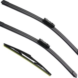 3 Factory Wiper Blade Replacement for 2025 2024 2023 2022 2021 2020 2019 2018 2017 Mazda CX-5 CX-9, Original Equipment Windshield Window Wiper Blades Set - 24"/18"/14"(Set of 3) Top Lock
